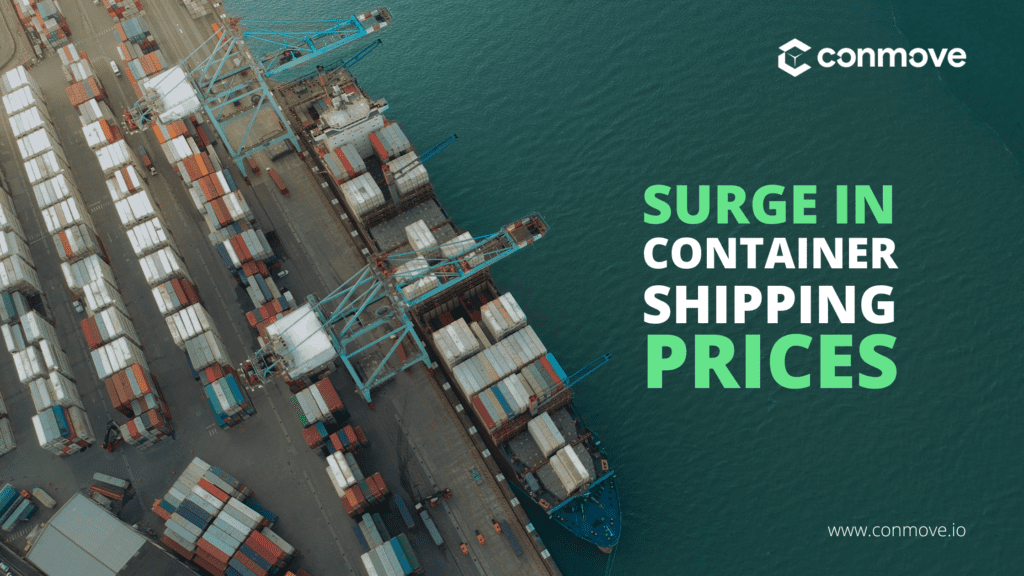 surge in container shipping prices